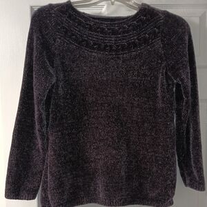 Croft & Barrow Women's Dark Purple Sweater
